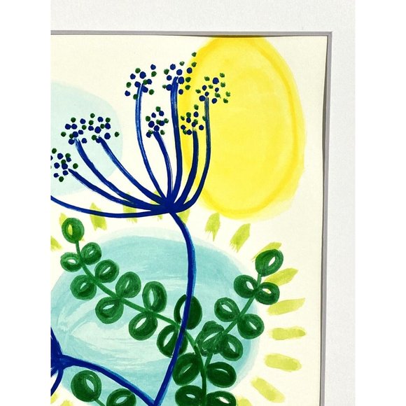 Blue Queen - Original Wall Art Acrylic Painting 11x14in Matted Frame Ready - Picture 6 of 12